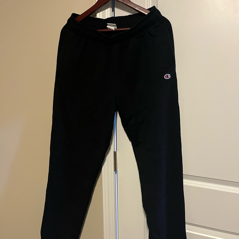 Champion Black Joggers with Logo
